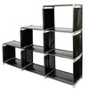 3 Tiers 6 Cube Storage Cube Shelf Bookcase Shelving Toys Storage Water-proof UK