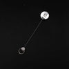 2X Recoil Extendable Metal Wire 65cm Key Chain Ring Clip Pull Keyring Retracting