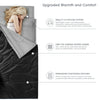 Waterproof Double Sleeping Bag Outdoor Camping Single Convertible W/ Pillows&Bag