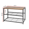 3 Tier Shoe Rack Bench Organiser Stand Storage Shelving Seat Unit Home Hallway