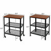 Portable Kitchen Storage Microwave Cart Trolley Rolling Unit, 3 Tier, Shelf