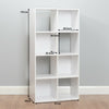 8 Cube Storage Unit White/Grey Boxes Childrens/Kids Bedroom Toy Basket Shelves