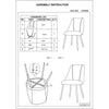 Set of 2 Velvet Dining Chairs Soft Padded Seat Metal Legs Modern Office Kitche您