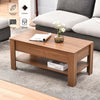 Wooden coffee table with storage lift top up drawer Desk Living Room Tea table