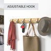 Wall Mounted Coat Rack 6 Wooden Door Hooks Hat Clothes Hanging Storage Racks UK