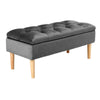 Storage Bench Ottoman Velvet Upholstered Tufted Bedroom Pouffe Stool Piano Seat