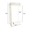 Luxury Gold Clothes Rail Hanging Rack&Mirror Garment Display Stand Storage Shelf