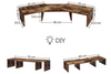 Industrial Monitor Stand Vintage Computer Desk PC Laptop Riser Rustic Tidy Shelf