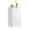 Bathroom Drawer Cabinet Wooden White Single Door Storage Cupboard Unit Christow