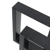 2Pcs Industrial Steel Table Legs Box Square Shaped Dining Desk Coffee Table DIY