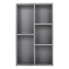 Wooden Storage Unit 5 Cube Cabinet Strong Bookcase Shelving Home Office Display