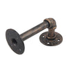 4pcs Shelves Brackets Industrial Antique Pipe Black Iron Wall Mounted Hanging