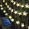 100-20LED SOLAR POWERED RETRO BULB STRING LIGHT GARDEN OUTDOOR FAIRY SUMMER LAMP