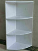 3 Tier Wall Mounted Corner Shelf Bathroom Shelves Cabinet Storage Unit White NEW
