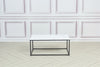 White Large Marble Coffe Table 107*61 cm Sofa Side Table Marble Effect Grade B