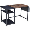 Modern 140cm Home Office Computer Desk Workstation Shelf Storage Unit Work Table