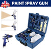 Auto Paint HVLP Air Spray Gun Kit Gravity Feed Car Primer 0.8/1.4mm Nozzle + Box