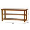 3Tier Natural Wooden Shoe Rack Bench Organiser Stand Storage Shelf Seat Entryway