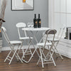 60/70/80cm Round Dining Table +2/4 Chairs Set Kitchen Folding Lounge Home Office