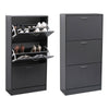 Shoe Cabinet Storage Organiser Rack Stand 2 3 Drawer Wooden Unit Cupboard