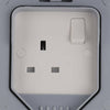 13A 1 Gang Waterproof Outdoor Storm Switched Socket Single IP66 Outside Use