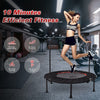 40'' Foldable Fitness Trampoline Rebounder Mini Exercise Gym Handle Indoor Sport