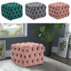 Extra Large Chesterfield Footstool Ottoman Coffee Table Bench Stool Plush Velvet