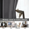 Blackout Eyelet Curtains Black Out Thermal Ring Top Ready Made Curtain Pair UK