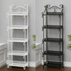 3/5 Tiers Metal Flower Pot Plant Stand Bookshelf Display Storage Corner Shelves