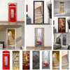 Door Sticker DIY PVC Waterproof Self Adhesive Wallpaper Home Decor Poster Decals