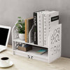 Desktop Bookshelf Storage Organizer Display Shelf Desk Tidy Rack for Home Office