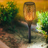 8PCS Solar Dancing Flame Lamp LED Torch Stake Flickering Outdoor Garden Light UK