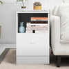 Bedroom Nightstand w/Drawer White Bedside Chest Side Table Cabinets UK