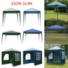2MX2M 3MX3M Pop Up Gazebo Waterproof Marquee Garden Awning Party Tent Canopy UK