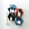 Corner/Hexagon Floating Shelves Storage Holder Self Stick Small Storage Box V