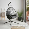 Rattan Swing Egg Chair Garden Patio Indoor Outdoor Hanging Wicker Chair Cushion