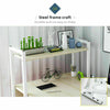 Corner Computer Desk H-shaped PC Laptop Table Home Office Workstation +4 Shelves