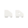 10X 1M V-shape Aluminium Channel Profile With Milky Cover For LED Strip Lights