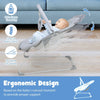Portable Baby Bouncer Infant Rocker Seat with Detachable Toy Bar & Safety Belt