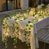 Artificial Ivy Leaf Garland Fairy Lights Outdoor Solar Garden Lights Wedding Dec
