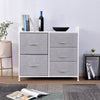 Fabric Cabinet Storage Unit Chest of Drawers Metal Frame Organiser Bedside Table