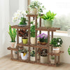 Large Vertical Wood Plant Stand Multiple Indoor Plants Shelf Corner Room Terrace