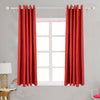 Thermal Blackout Ready Made Eyelet Ring Top Pair of Curtains with Free Tie Backs