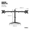 VonHaus Dual Monitor Stand - Double Arm Desk Mount for 13-32 Inch VESA Screens