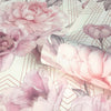 Stella Geometric Floral Wallpaper Blush Pink/White 9750 Belgravia Decor Glitter