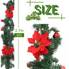 Large Christmas Garland Wreath Door Wall Hanging Garland Ornament Wedding Decor