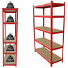 5 Tier Bays Metal Shelving Unit Storage Racking Shelves Garage Warehouse Shed UK