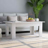 White Small Coffee Table Contemporary Modern Living Room Furniture Side End Unit