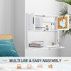 Wall Mounted Writing Table Foldable Computer Desk Floating Storage Workstation