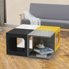 1 x Living Room Assembly High Gloss Cube Coffee Table Storage Side Table Shelf